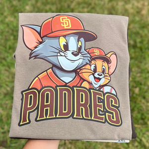 Padres Cat and Mouse Tshirt