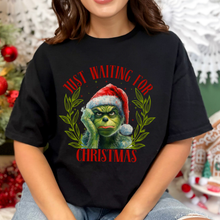 Load image into Gallery viewer, Just Waiting for Christmas Tshirt
