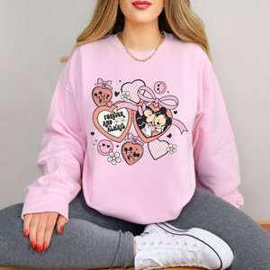 Mouse Couple Locket Sweatshirt