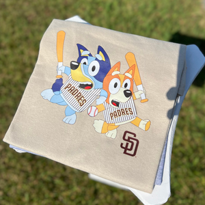 Padres Blue Dog Tshirt