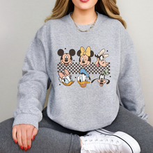 Load image into Gallery viewer, Mouse Friends Checkered Sweatshirt
