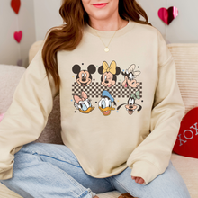 Load image into Gallery viewer, Mouse Friends Checkered Sweatshirt
