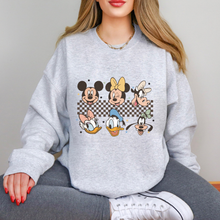 Load image into Gallery viewer, Mouse Friends Checkered Sweatshirt
