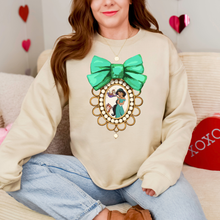 Load image into Gallery viewer, Prin J Bow Portrait Sweatshirt
