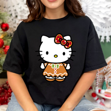 Load image into Gallery viewer, Kitty Gingerbread Tshirt
