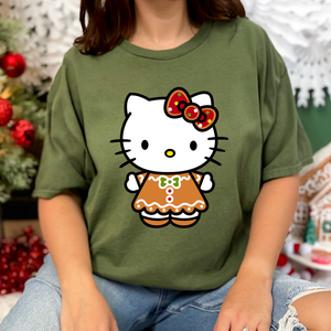 Kitty Gingerbread Tshirt