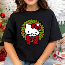 Load image into Gallery viewer, Kitty Wreath Tshirt
