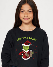 Load image into Gallery viewer, Grinchy &amp; Bougie Kids Sweatshirt
