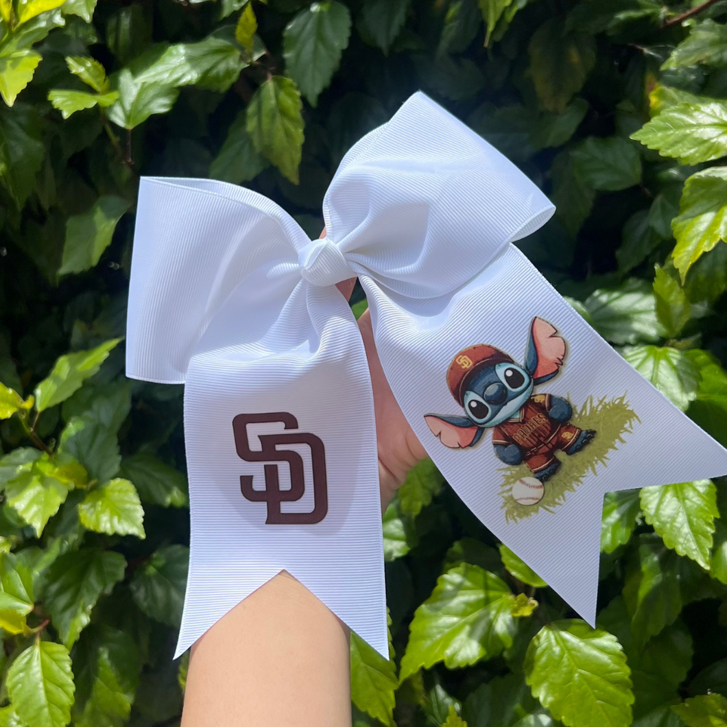 San Diego Stitch White Bow