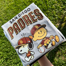 Load image into Gallery viewer, Padres Snoopy and Friend Tshirt
