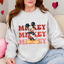 Load image into Gallery viewer, Mouse Name Red Sweatshirt
