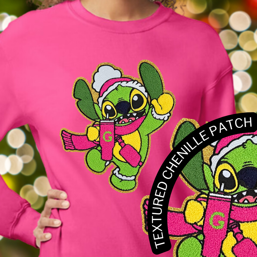 Green Stitchy Sweatshirt