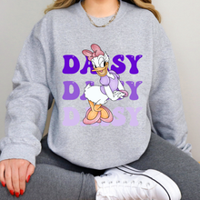 Load image into Gallery viewer, Duck Name Purple Sweatshirt
