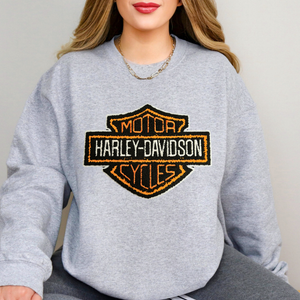 Motorcycles Chenille Patch Sweatshirt