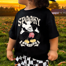 Load image into Gallery viewer, Spooky Mouse Skelleton YOUTH Tshirt

