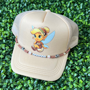 Tan Neverland Fairy Hat With Chain