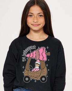 Pink Elf Kids Sweatshirt