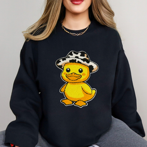 Yellow Duck Chenille Patch Sweatshirt