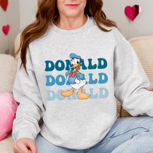 Load image into Gallery viewer, Duck Name Blue Sweatshirt
