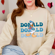 Load image into Gallery viewer, Duck Name Blue Sweatshirt
