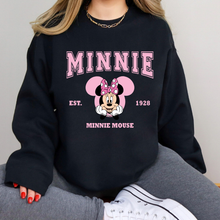 Load image into Gallery viewer, Mouse Varsity Pink Sweatshirt
