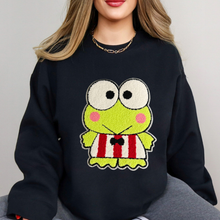 Load image into Gallery viewer, Frog Friend Chenille Patch Sweatshirt
