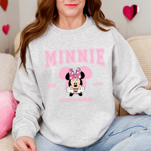Load image into Gallery viewer, Mouse Varsity Pink Sweatshirt
