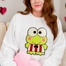 Load image into Gallery viewer, Frog Friend Chenille Patch Sweatshirt
