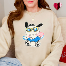 Load image into Gallery viewer, Pocha Puppy Friend Chenille Patch Sweatshirt
