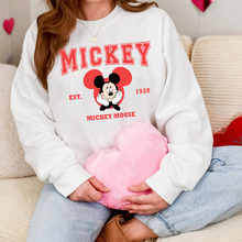 Load image into Gallery viewer, Mouse Varsity Red Sweatshirt
