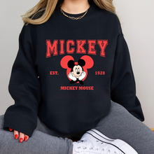 Load image into Gallery viewer, Mouse Varsity Red Sweatshirt
