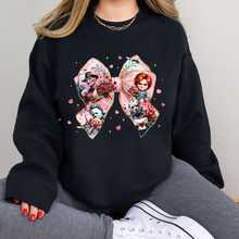 Load image into Gallery viewer, Horror Love Bow Sweatshirt
