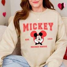 Load image into Gallery viewer, Mouse Varsity Red Sweatshirt
