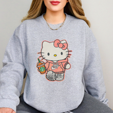 Load image into Gallery viewer, Glitter Sporty Hk Chenille Patch Sweatshirt
