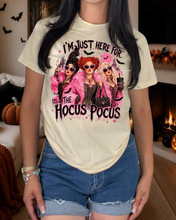 Load image into Gallery viewer, Just Here For The Pocus Tshirt

