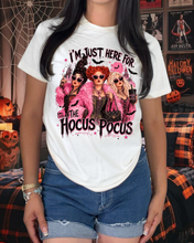 Load image into Gallery viewer, Just Here For The Pocus Tshirt
