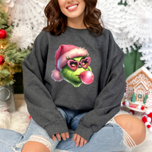 Load image into Gallery viewer, Green Guy Bubble Gum Sweatshirt
