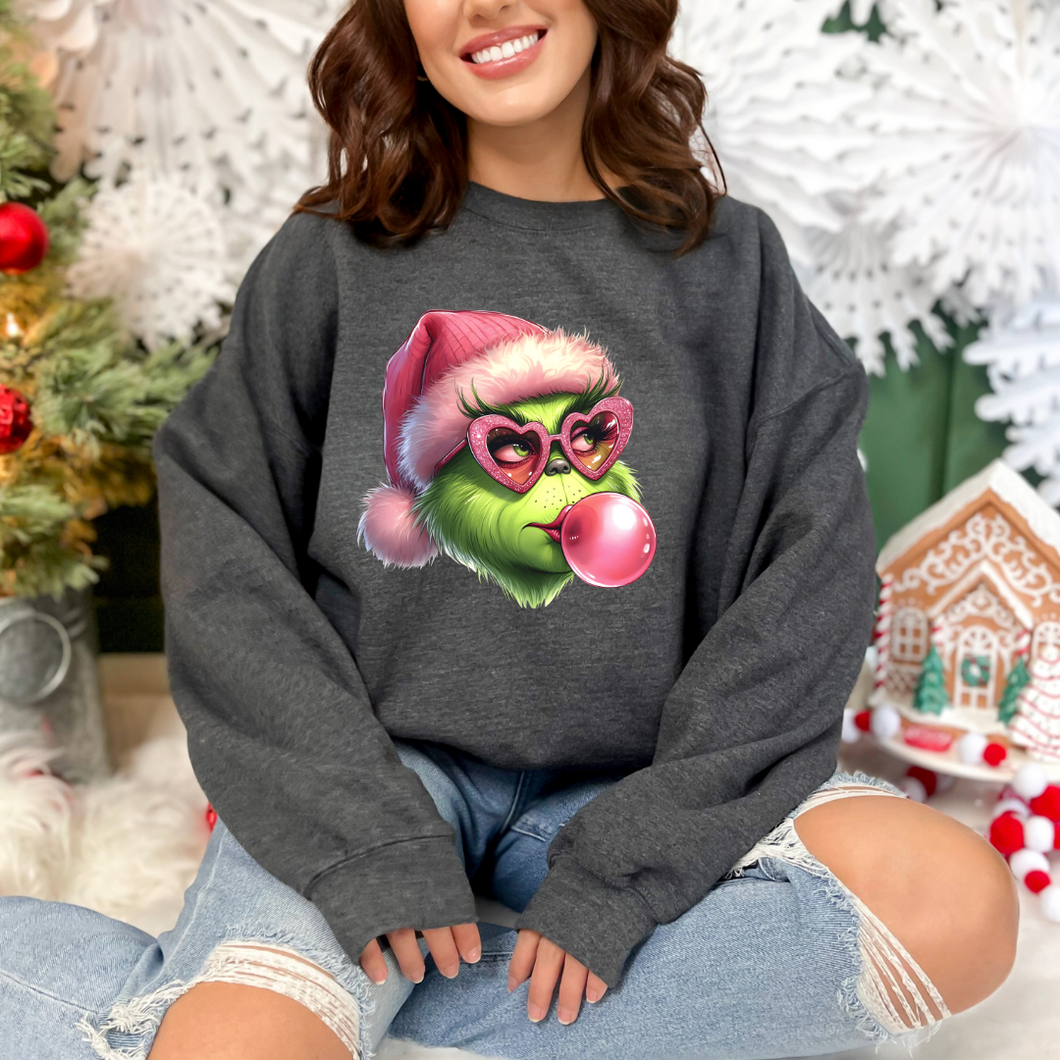 Green Guy Bubble Gum Sweatshirt