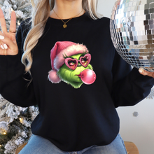 Load image into Gallery viewer, Green Guy Bubble Gum Sweatshirt
