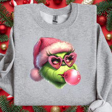 Load image into Gallery viewer, Green Guy Bubblegum Sweatshirt YOUTH
