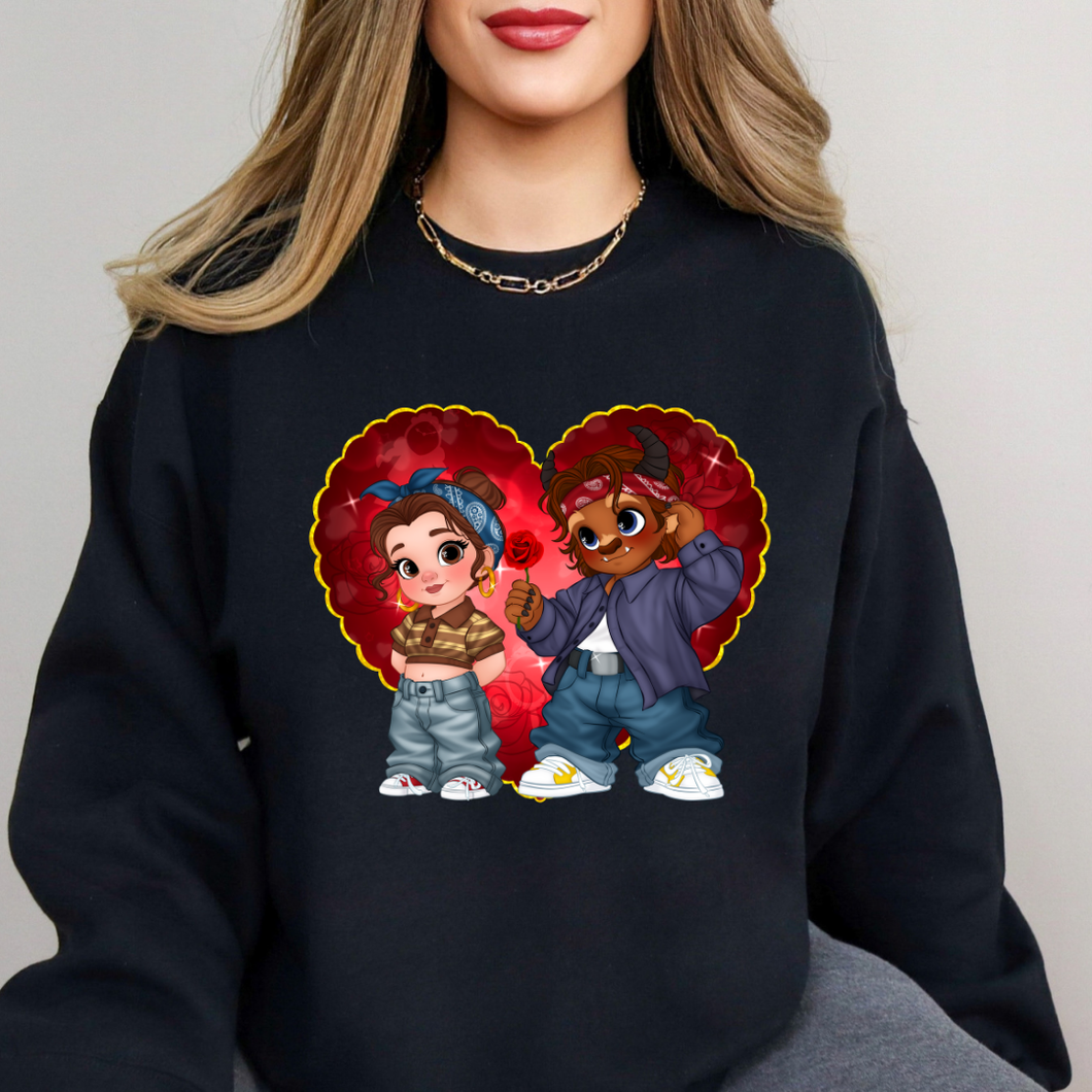 Princess B & B Heart Sweatshirt