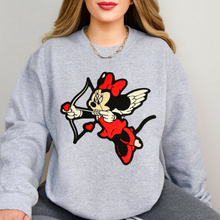 Load image into Gallery viewer, Mrs Mouse Cupid Chenille Patch Sweatshirt
