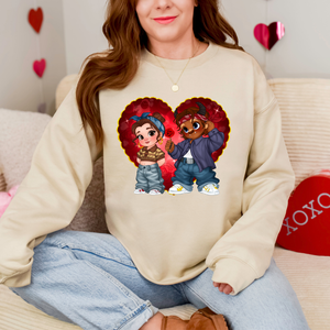 Princess B & B Heart Sweatshirt