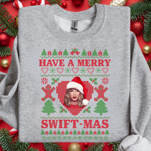 Load image into Gallery viewer, Merry Swiftmas Sweatshirt YOUTH
