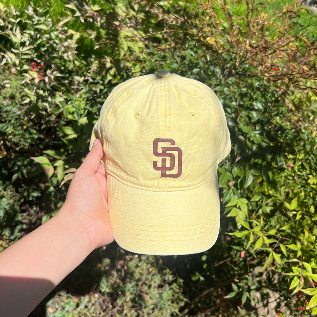 SD Light Yellow Baseball Hat