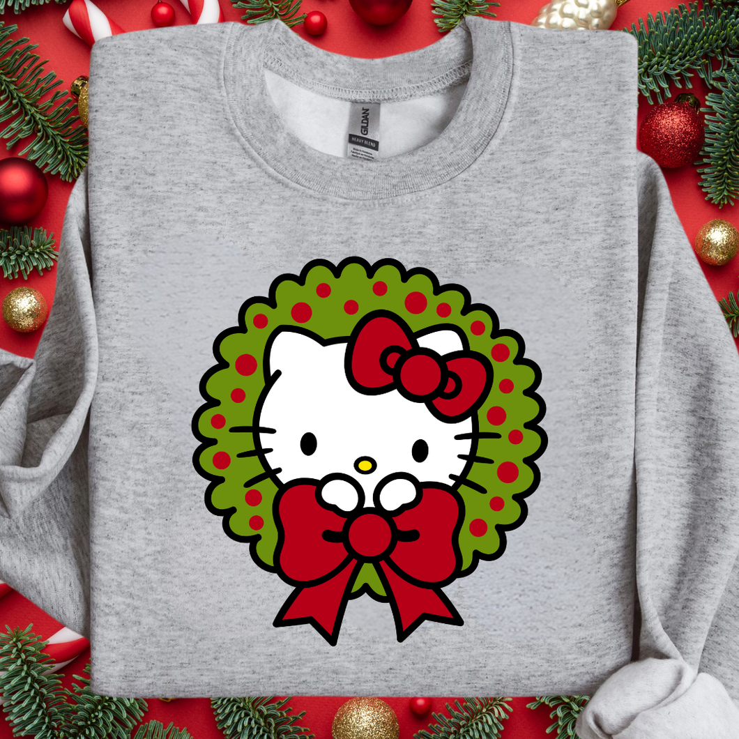 Kitty Wreath Sweatshirt YOUTH