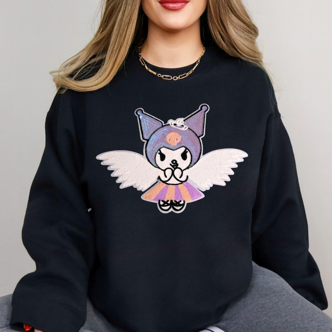 Kuku Sequin & Chenille Patch Sweatshirt