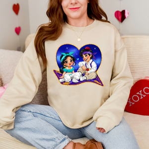 Princess J & A Heart Sweatshirt