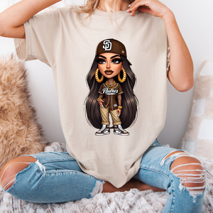 SD Fan Homegirl Adult Tshirt