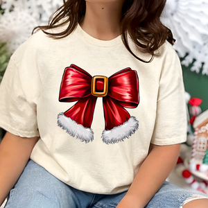 Ms Claus Bow Tshirt